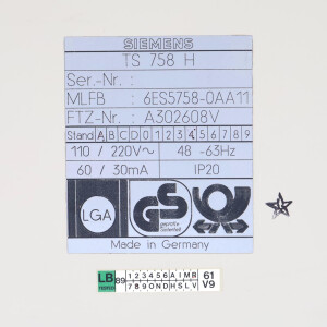 Simatic Teleservice-Gerät 6ES5758-0AA11 GEB