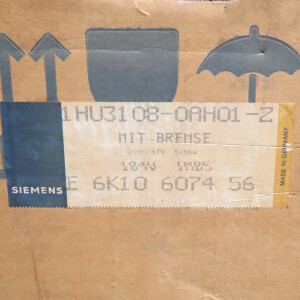 Siemens Gleichstrom-Servomotor 1HU3108-0AH01-Z Z=G45+K18 OVP
