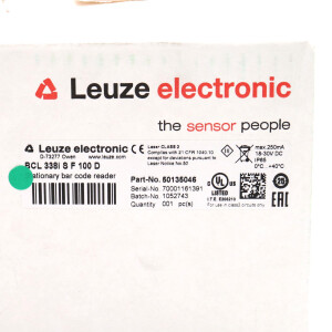 Leuze Barcodeleser BCL 338i S F 100 D 50135046 OVP