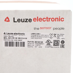 Leuze Barcodeleser BCL 301i R1 M 100 D H W 50124146 OVP