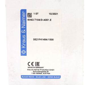 Kraus&Naimer Hauptschalter KH63.T104/D-A001.E DE21F41484/1500 OVP