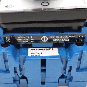 Kraus&Naimer Hauptschalter KH63.T104/D-A001.E DE21F41484/1500 OVP