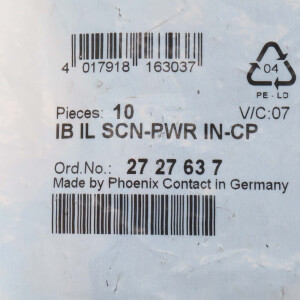 Phoenix Contact Inline-Stecker IB IL SCN-PWR IN-CP 2727637 (10Stk.) OVP