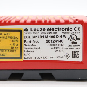Leuze Barcodeleser BCL 301i R1 M 100 D H W 50124146 GEB