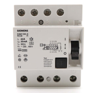 Siemens FI-Schutzschalter 5SM1344-6 NOV
