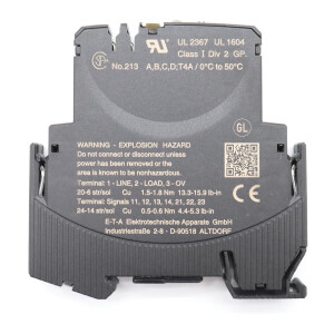 E-T-A Elektronischer Sicherungsautomat ESX10-TB-101-DC24V-2A NOV