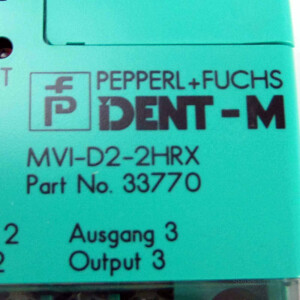 Pepperl+Fuchs Auswerteeinheit DENT-M MVI-D2-2HRX Part.No. 33770 GEB