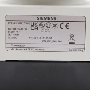 Siemens Gehäuse für Befehlsgeräte 3SU1801-2GA00-2AA1 NOV