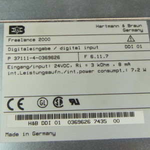 Hartmann & Braun ABB Freelance 2000 Digital Input Module DDI 01 GEB