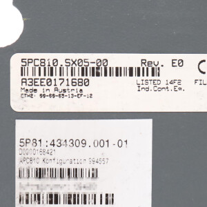 B&R Systemeinheit 5PC810.SX05-00 NOV