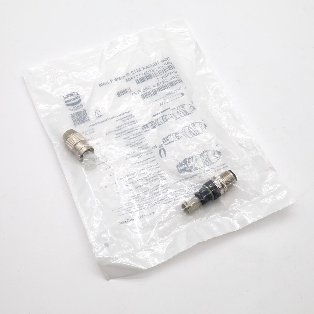 Harting Steckverbinder Harax M12-S 4 pol box
