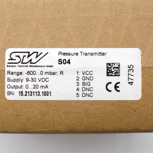 Sensor-Technik Wiedemann Drucktransmitter S04 OVP