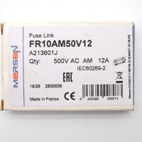 Mersen Sicherungseinsatz FR10AM50V12 A213601J 12A (9Stk.) OVP