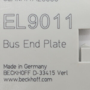Beckhoff Endkappe EL9011 (3Stk.) NOV