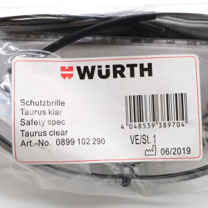 Würth Schutzbrille Taurus 0899102290 (10Stk.) OVP