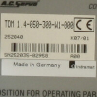 INDRAMAT AC Servo Controller TDM 1.4-050-300-W1-000 OVP