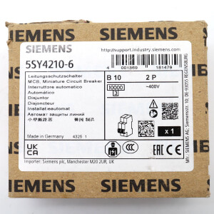 Siemens Leitungsschutzschalter 5SY4210-6 OVP