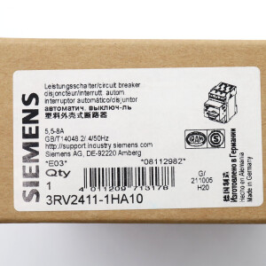 Siemens Leistungsschalter 3RV2411-1HA10 OVP