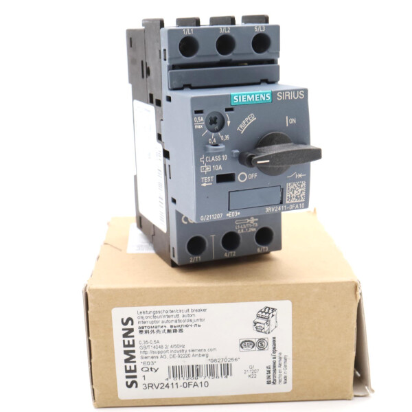 Siemens Leistungsschalter 3RV2411-0FA10 OVP