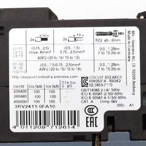 Siemens Leistungsschalter 3RV2411-0FA10 OVP