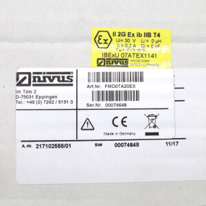 Nivus Schwimmerschalter FMO0TA20EX OVP
