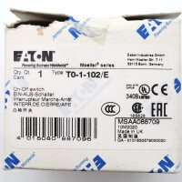 EATON EIN-AUS-Schalter T0-1-102/E 088709 OVP