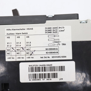 Siemens Leistungsschalter 3VL2725-1AE33-0AD1 GEB