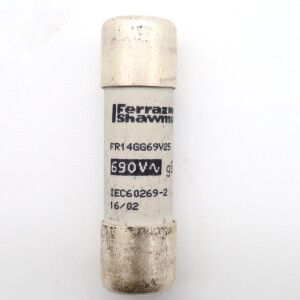 Ferraz Shawmut Sicherungseinsatz FR14GG69V25 690VAC 25A (8Stk.) NOV