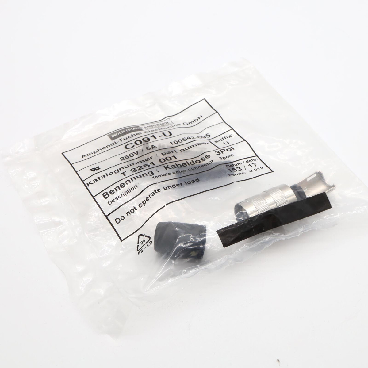 Amphenol Rundsteckverbinder T 3261 001 U OVP