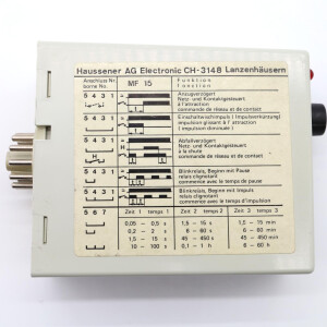 Haussener Electronic Multifunktionszeitrelais MF 185/1 GEB