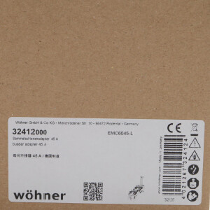 Wöhner Sammelschienenadapter 32412000 (3Stk.) OVP
