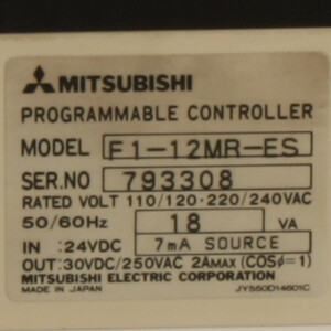 Mitsubishi Electric Programmable Controller MELSEC F1-12MR-ES GEB