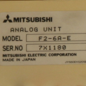 Mitsubishi Electric MELSEC Analog Unit F2-6A-E GEB