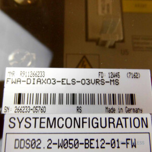 Rexroth Servo-Controller DDS02.2-W050-BE12-01-FW REM