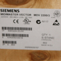 Siemens Midimaster Vector MDV 2200/3 6SE3224-2DJ50 OVP