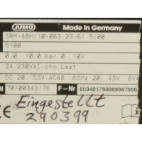 JUMO Dicon SM Kompaktregler SRM-48/10-063,23-61,5100 GEB