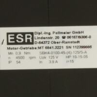 ESR Pollmeier GmbH Servomotor + Getriebe SBK4-0100-45-(4)-125/S-A + MT 6841.3221 NOV