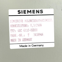 Siemens Simodrive 611 Pulswiderstandmodul 6SC6110-0GB00 0,3/25kW GEB