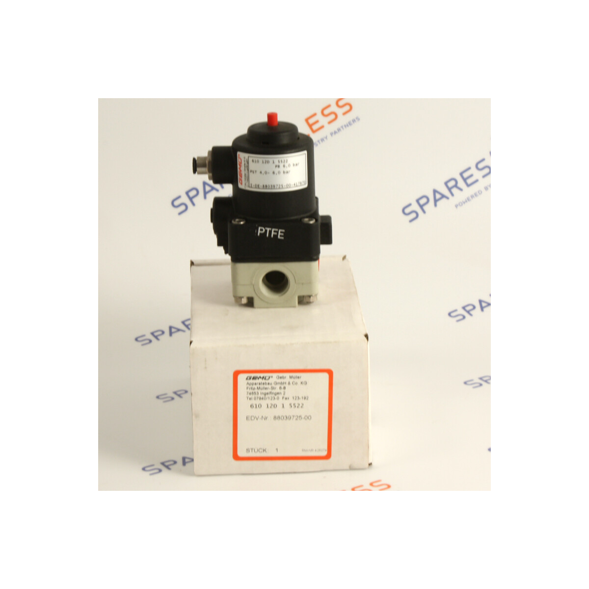 GEMÜ Membranventil 610 12D 1 5522 EDV-Nr. 88039725-00 O