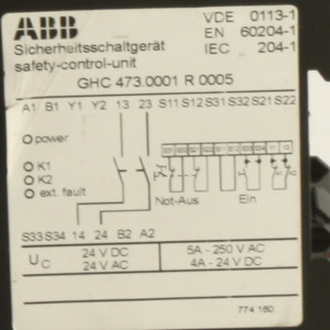 ABB Sicherheitsschaltgerät GHC 473.00 GHC 473.0001 R0005 GEB
