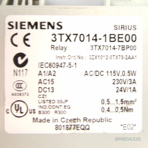Siemens Ausgangksoppler 3TX7014-1BE00 NOV