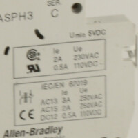 Allen Bradley Hillfskontakt 1492-ASPH3 SER.C OVP