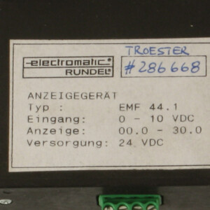 electromatic Rundel Anzeigegerät EMF44.1 NOV