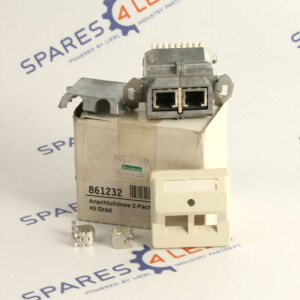 Ackermann 2-Fach LSA-Plus RJ45 Einbau-Dose 861232 18876DA OVP