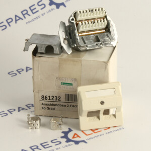 Ackermann 2-Fach LSA-Plus RJ45 Einbau-Dose 861232 18876DA OVP