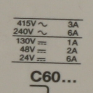 MERLIN GERIN Leitungsschutzschalter C6OHC4 25023 415V/3A GEB