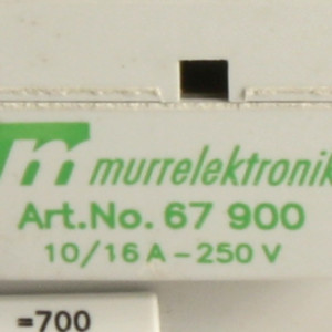 Murr elektronik Steckdose Hutschiene 67900 10/16A-250V GEB
