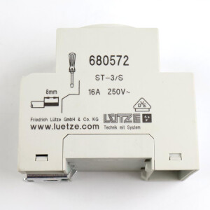 LÜTZE Steckdose Hutschiene ST3/S 680572 NOV
