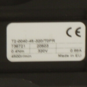 NEUGART Getriebe PLE60 F-Nr.2002914 + Servomotor T2-0040-45-320/T0PR NOV