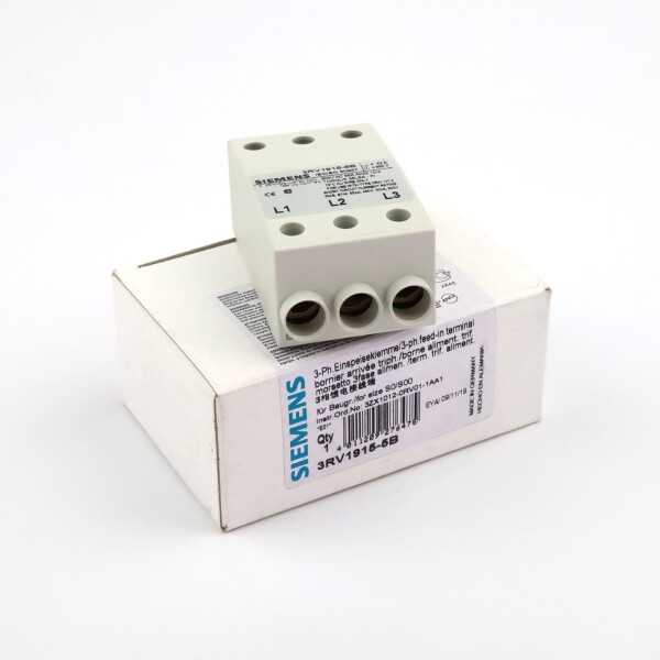 Siemens 3-Phasen-Einspeiseklemme 3RV1915-5B OVP